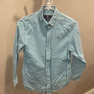 Boys button down flannel shirt